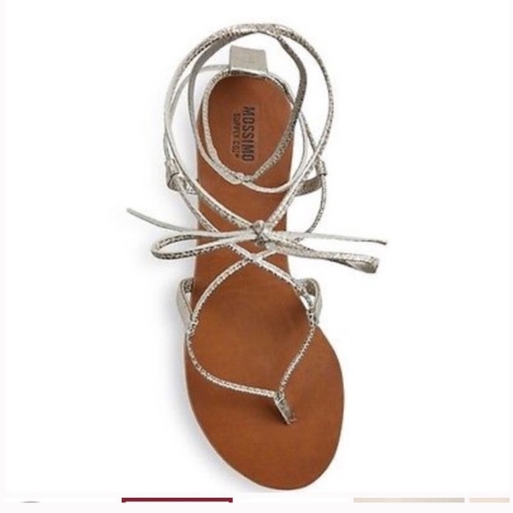 Mossimo Supply Co. Shoes - Mossimo Supply Co. Target Metallic Ankle Sandals 8